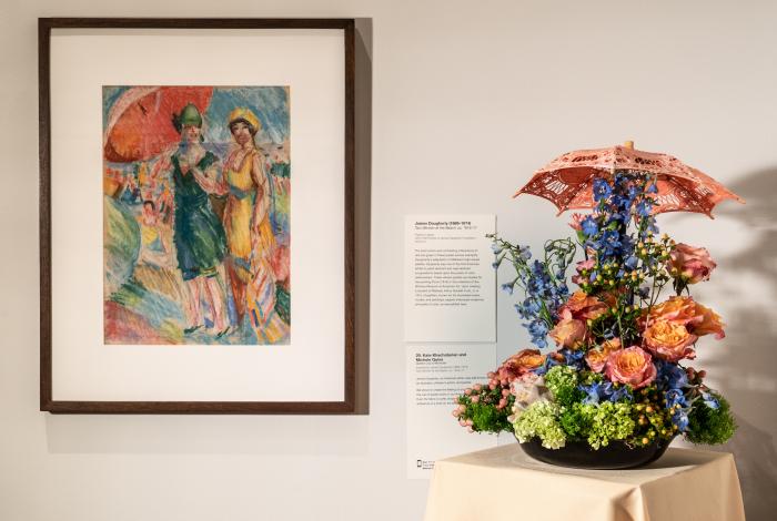 Kate Kachaturian and Michelle Quinn's collaborative 2018 floral design exhibition submission